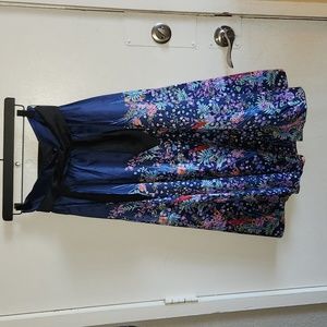 eShakti Floral Print Mid skirt size M-10